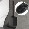 JUNCHENG1008 Toilet Brush And Holder Wall Mounted Lavatory Brush, Square Shape Aluminum Alloy Toilet Brush Holder, for Bathroom Toilet Set Accessories for Indoor And Bathroom Cleaning view 3