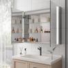 36 x 30 inch Medicine Cabinet with LED Vanity Mirror, Anti Fog, Dimmable, Recessed or Mount, Aluminum 3000K~6000K Lighted Double Door Bathroom Cabinet with Touch Switch view 4