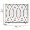Fireplace Screen Guard, Fireplace Guard Large Flat Fireplace Screen 31.9inch Tall, Durable & Free Standing Fire Place Mesh Gate Kid Pets SafetyGuard S view 2