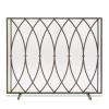 Fireplace Screen Guard, Fireplace Guard Large Flat Fireplace Screen 31.9inch Tall, Durable & Free Standing Fire Place Mesh Gate Kid Pets SafetyGuard S view 3