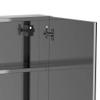 Bathroom Mirrored Cabinet, 24"x26" Stainless Steel e Medicine Cabinet, Wall Mounted Storage Organizer with Double Doors, Silver view 2