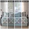 6 Pcs Reversible Daybed Cover Set Aqua Daybed view 3