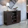Espresso 2 Door Wine Cabinet view 1