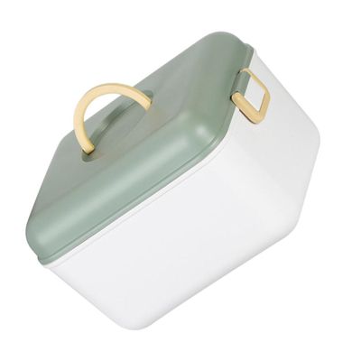 WEKAMOS Portable Plastic Storage Box First Aid Kit with Lid, Double Layer