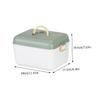 WEKAMOS Portable Plastic Storage Box First Aid Kit with Lid, Double Layer view 2