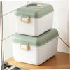 WEKAMOS Portable Plastic Storage Box First Aid Kit with Lid, Double Layer view 3