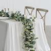 2 Faux Eucalyptus Garlands, 71 in Artificial Greenery Vines for Wedding and Home Dcor view 3