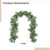 2 Faux Eucalyptus Garlands, 71 in Artificial Greenery Vines for Wedding and Home Dcor view 4