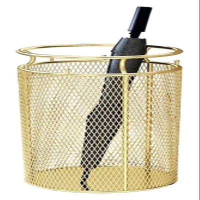 ATMRC Umbrella Rack Umbrella Stand Home Hotel Hollowout Umbrella Bucket with 6 Hooks Storage Umbrella Holder for Hallway Entryway Hotel Hotel