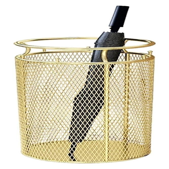 ATMRC Umbrella Rack Umbrella Stand Home Hotel Hollowout Umbrella Bucket with 6 Hooks Storage Umbrella Holder for Hallway Entryway Hotel Hotel