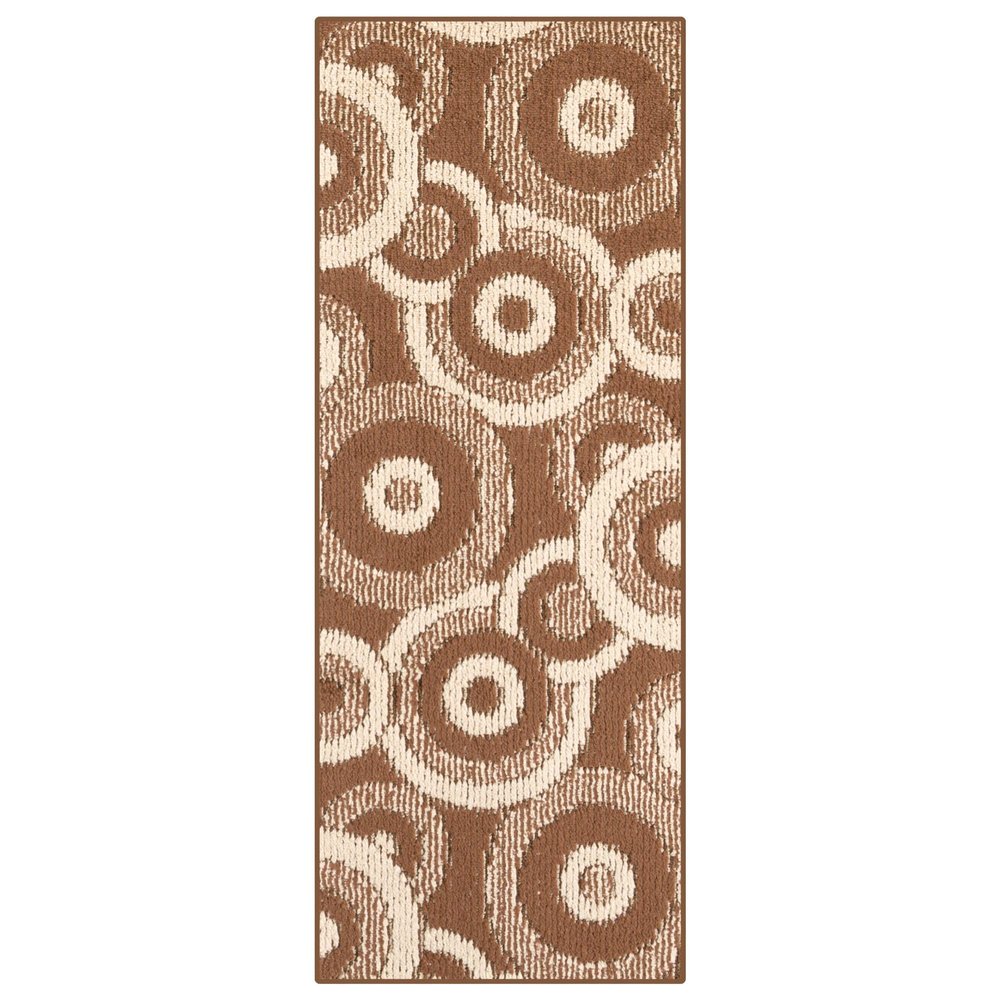 26 ft Extra Long Brown Hallway Runner Rug | Non-Slip & Machine Washable | Custom Cut to Size 2'3" x 26' (Runner) | REMNAZ