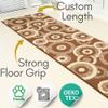 26 ft Extra Long Brown Hallway Runner Rug | Non-Slip & Machine Washable | Custom Cut to Size 2'3" x 26' (Runner) | REMNAZ view 2