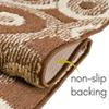 26 ft Extra Long Brown Hallway Runner Rug | Non-Slip & Machine Washable | Custom Cut to Size 2'3" x 26' (Runner) | REMNAZ view 4