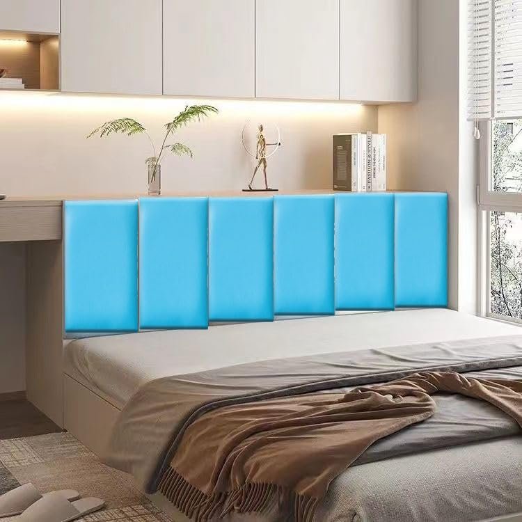 3D Peel and Stick Headboard for Twin, Full and Queen, Sized 7.87" X 19.69", Soundproof Wall Panels 3D, Upholstered Wall Panel,K,50x20CM/6 Pcs