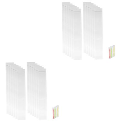 VALICLUD 100pcs Self-sealing Ice Candy Bags for Homemade Transparent Ice Mold Pouches Funnel for Fun Treats and Snacks