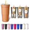 Frost Buddy Togo Buddy | 30 oz Stainless Steel Vacuum Insulated Tumbler | To Go Coffee Cup Iced Coffee Cups, Iced Coffee Sleeve, Travel Mug, Thermal Cup for Hot & Cold Drinks, Dunkin Cup (Caramel) view 1