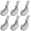6-Piece Spoon Rest Set, Stainless Steel Holders with Hooks for Kitchen Utensils view 2