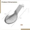 6-Piece Spoon Rest Set, Stainless Steel Holders with Hooks for Kitchen Utensils view 4