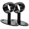 Curtain Rod Bracket 2 Pcs Handrail Holder Bracket,Staircase Stainless Steel Round Tube Support,Wall Mount Brackets Hardware for Shower Curtain, Closet view 2