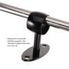 Curtain Rod Bracket 2 Pcs Handrail Holder Bracket,Staircase Stainless Steel Round Tube Support,Wall Mount Brackets Hardware for Shower Curtain, Closet view 4