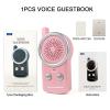 Voice Guestbook for Family Members Use,Voice Message Machine,Audio Message Reminder Memo Leave A Message in Front Door for Visitor or Friends Use Voice Recorder (Pink) view 2