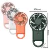 dxdxsmao Mini Handheld Fan, Portable Low-noise 2W Cold Air Cooler Suitable for Home Office or Outdoor(Pink) view 2