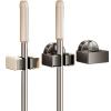 JEYQXZPG CompatibleSuction Cup Mop Clip Holder Wall Mounted Mop Brush Broom Hanger Fixed Rack Kitchen Bathroom Organizer Shelf Hook Accessories(White-3pcs) view 2