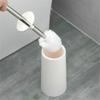 Toilet Brush Floor Standing Bathroom Brush Tool, with Holder Set Toilet Brush, Bath Accessories Household Floor Toilet Bowl Brush and Holder(Gris) view 4