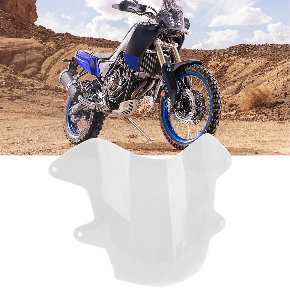 AYQEBNC Motorcycle Headlight Guard Cover, Motorcycle Headlight Protector Guard Impact Resistant Smooth Surface Compatible with Tenere 700 20192022 (Transparent), Frame Protective Cover