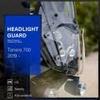AYQEBNC Motorcycle Headlight Guard Cover, Motorcycle Headlight Protector Guard Impact Resistant Smooth Surface Compatible with Tenere 700 20192022 (Transparent), Frame Protective Cover view 4