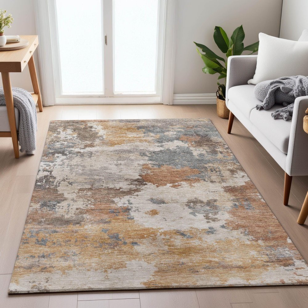 Addison Rugs Chantille ACN2144 Paprika 3' x 5' Indoor/Outdoor, Machine Washable, Easy Clean, Non Shedding, Bedroom, Living Room, Dining Room, Kitchen, Patio Rug