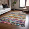 Addison Rugs Chantille ACN2125 Orange 2'6" x 3'10" Indoor/Outdoor, Machine Washable, Easy Clean, Non Shedding, Bedroom, Living Room, Dining Room, Kitchen, Patio Rug view 1