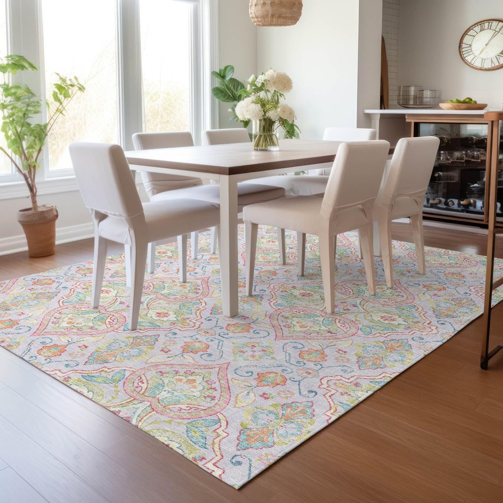 Addison Rugs Chantille ACN2207 Lavender 2'6" x 3'10" Indoor/Outdoor, Machine Washable, Easy Clean, Non Shedding, Bedroom, Living Room, Dining Room, Kitchen, Patio Rug