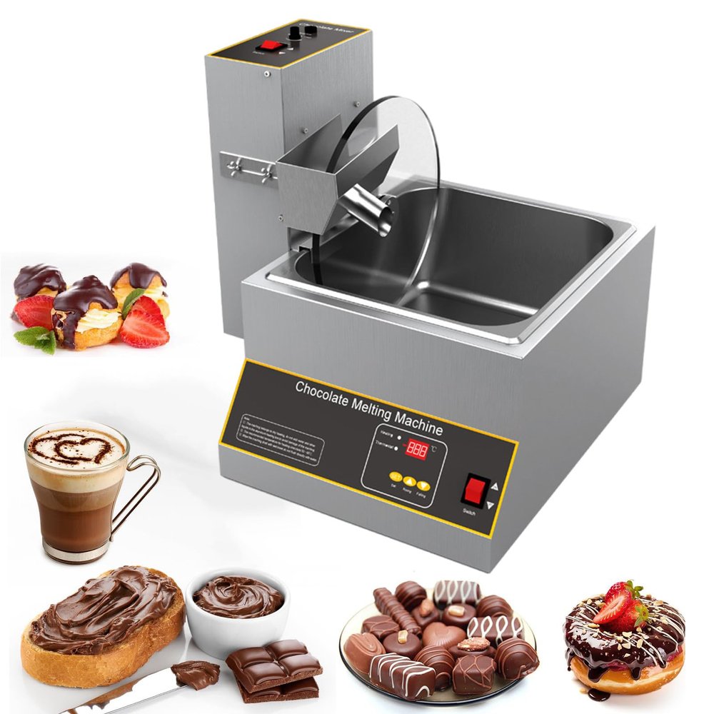 XEEAOFE Chocolate Melting Pot & Mixer, Candy Melts Melter, 12 Kg Capacity Warmer Machine, Perfect Dipping Tool Kitchen Supplies for Making Cake Pop Covered Strawberries Cookie,220V