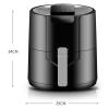 Air Fryer Includes Basket Divider, one-Touch Digital Controls, 6 Easy presets, wattage Control, and Advanced Functions view 2