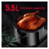 Air Fryer Includes Basket Divider, one-Touch Digital Controls, 6 Easy presets, wattage Control, and Advanced Functions view 4