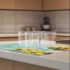 1 Pack Dish Drying Mats,Summer Watercolor Sunflower Lemon Super Absorbent Microfiber Dishes Drainer Mat Lake Stone Flower Fruit Reversible Drying Rack Pads for Kitchen Counter Sink view 4