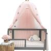 Tyenaza 60 x 240 cm Net, Elegant Color Home Mesh Net Children Bed Canopy Netting, for Kid Baby Bedroom (Roseate) view 3