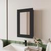 Black Medicine Cabinet with Included Mirror HI96 view 1