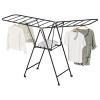 AMAMIA Clothes Hanging Drying Rack,Folding Laundry Dryer Rack with Wheels, Clothes Stand with Shoe Drying Rack and 2 Height-Adjustable Wings, Extra Large 3-Layer Cloth Dryer Bearing 200lbs Space Savn view 1