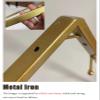 Oracra Closet Rod Corner Closet Rail Support Pole, Wall Mount Right Angle Wardrobes Rod Holder, Hanging Clothes Organizer Rack, 30/40/50/60 Cm Coat Hanger Bar Hooks(Gold,50cm(19 3/4")) view 3