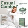 TEXAS LINEN CO. 100% Organic Cotton Percale Flat Sheet King Size - 1 PC Flat Sheet, Dark Grey - Crisp, Cool and Strong Bed Linen, Top Sheets for Hot Sleepers, Luxury Breathable GOTS Certified Sheets view 2