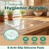 Acrylic Cutting Board with Counter Lip Small (12" x 16" / 30 x 40 cm) | Clear Kitchen Cutting Board Without Bin, Durable & Easy to Clean, Non-Slip Edge Design view 2