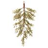 33 in. Champagne Glitter Berry Door Swag Tear Drop Outdoor view 1