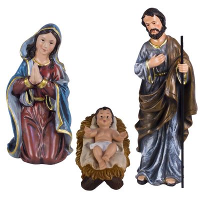 12 in. Holy Family Nativity Set - 3 Piece
