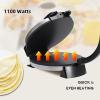 10" Electric Tortilla Maker, Tortilla Press with Detachable Handle, Stainless Steel Non-Stick Roti Maker for Tortilla Chapati Roti Omelette view 3