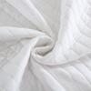 MarCielo 3-Piece 100% Cotton White Striped Quilt Set with Botanical Edge Embroidery TC(Sakura White,King(106" X 98")) view 4