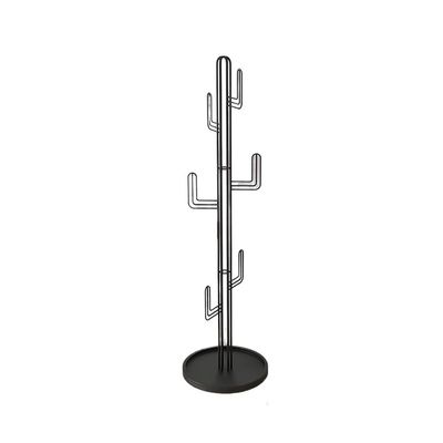 Jingzai202405 Free Standing Coat Rack Metal Coat Rack with Base and Hooks Modern Freestanding Clothes Racks Bags Hats Storage Stand for Entryway Floor Coat Hanger