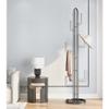 Jingzai202405 Free Standing Coat Rack Metal Coat Rack with Base and Hooks Modern Freestanding Clothes Racks Bags Hats Storage Stand for Entryway Floor Coat Hanger view 3