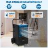 COSTWAY 163 Pints Commercial Dehumidifier, Crawl Space Dehumidifier view 2